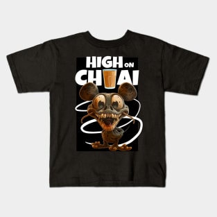 High-on chaai monster Kids T-Shirt